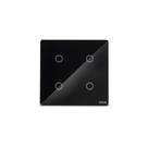 Interruptor Touch Wifi 4x4 4 Módulos Preto Smarteck