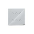 Interruptor Touch Wifi 4x4 6 Módulos Branco Smarteck