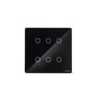 Interruptor Touch Wifi 4x4 6 Módulos Preto Smarteck