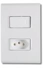Interruptor Tramontina 1 Tecla Simples Liz Tomada 10a Com Placa Branco 57170264 Interruptor Tramontina 1 Tecla Simples Liz Tomada 10a Com Placa Branco 57170264