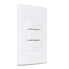 Interruptor Triplo Paralelo Sleek Branco Margirius