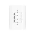 Interruptor Triplo Romazi Dunas Simples 10A 4x2"