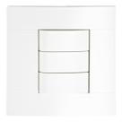 Interruptor Triplo Simples Conjunto 4X2 Lunare Schneider