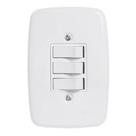 Interruptor Triplo Simples Ideale Pluzie