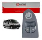 Interruptor Vidro Elétrico / Espelho Retrovisor Fiat Ducato / Peugeot Boxer / Citroen Jumper - 2006 a 2017 - Lado Esquer