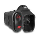 Interruptor vidro eletrico universal console 4 pinos led vermelho