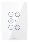 Interruptor Wifi Inteligente Touch Branco Para Ventilador de Teto