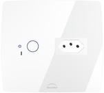 Interruptor Wifi Touch 1 Botão + Tomada 20A Inteligente 4x4 Branco