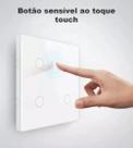 Interruptor Zigbee Inteligente 4 Botões 4x4 Branco