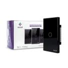 Interruptor Zigbee Inteligente Touch 1 Botão Preto Bivolt
