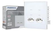 Interruptor Zigbee Novadigital Quartzo 4 Teclas 2 Tomada 10 A 127v Branco