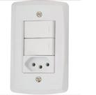Interrutor com 2 teclas e 1 tomada 20a lux2 - tramontina