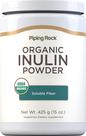 Inulina em pó Piping Rock Organic 425g de fibra solúvel Inulina em pó Piping Rock Organic 425g de fibra solúvel