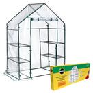 Invernadero Miracle-Gro Mini para Entrar 140x70x195 cm con 4 Estantes Invernadero Miracle-Gro Mini para Entrar 140x70x195 cm con 4 Estantes