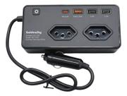Inversor Conversor de Tensão 350W 12V para 110V Tomada USB Turbo Veicular sp