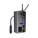 Inversor Portátil De Carro 12V Para 110V E 24V Para 220V Com 4 Portas USB E Adaptador De Inversor Portátil De Carro 12V Para 110V E 24V Para 220V Com 4 Portas USB E Adaptador De
