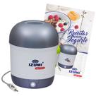 Iogurteira cinza ou verde + livro de receita