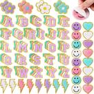 Iron on Patches Hanaive Chenille 136 unidades para roupas