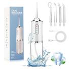 Irrigador Bucal Portátil com 3 Modos de Limpeza, Tanque de 220ML, Carregamento USB