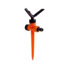 Irrigador de Jardim Giratório com 3 Jatos 1/2" 3/4" 5/8" Laranja e Preto - Force Line