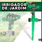 Irrigador de Jardim Girátorio Profissional Resistente com 3 Jatos Com Estaca Grama Plantação