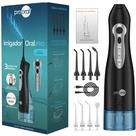 Irrigador Oral Portátil 8 Bicos Profissional Recarregável USB Limpeza Profunda Dentes e Implantes