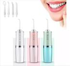 Irrigador Power Floss Oral Bucal Limpeza Profunda Higiene Dental 4 bicos Recarregavel 3 Modos de Uso