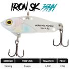 Isca Artificial Albatroz Ferrinho Iron Vibe 4,5g 35mm Branco 03 Fundo para Tilápia Brack Bass Joana