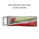 Isca Artificial Axe Lures com efeito sonoro 11m 14g Glow com Red