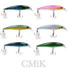 Isca Artificial CMIK Estilo Jerkbait com 9cm 11gr Com Penacho Ref. 104