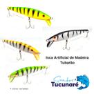 Isca Artificial de Madeira Tubarão (Meia-Água)
