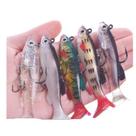 Isca artificial de Silicone 7cm 11.8 g com anzol e garateia