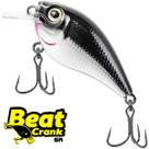 Isca Artificial Marine Beat Crank 45SR CBB12 Prateada 4.5cm 6.3g Meia Água Para Tilápia Black Bass