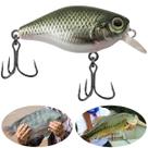 Isca Artificial Marine Mini Crank S084 Cinza 3.8cm 4g Meia Água Pequena Para Tilápia Black Bass