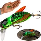 Isca Artificial REBEL Bumble Bug Inseto Abelha Mosca Amarela/Verde F74-15 Pequena 3,7cm 3g para Tilápia Black Bass