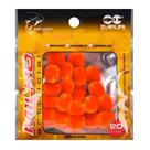 Isca Milho Artificial Silicone 1cm com 20 Unidades - Laranja