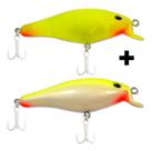 Isca Papa Todos da KV Artificial meia água 7,5cm kit 2 unid Isca Papa Todos da KV Artificial meia água 7,5cm kit 2 unid