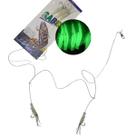 Isca Pesca Aritficial Sabiki Camarao Fluorescente Peixe Robalo Lambari Tucunare Pescaria Mar Açude Rio Lago