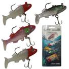 Isca Pesca Artificial Fluorescente Sabiki Noturna 6 Anzois Rio Lago Acude Sardinha Porquinho Corvina Xerelete