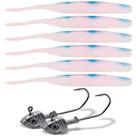 Isca Soft Bait Maruri W182 6 Unid + 2 Anzol Jig Head Isca Soft Bait Maruri W182 6 Unid + 2 Anzol Jig Head