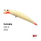 Isca Tuvira 12cm da KV plug de barbela Meia Água floating
