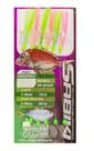 Iscas Artificial Pesca Sabiki Lulinha Penacho Pena 6 Anzol
