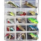 Iscas de pesca iscas 21 pçs/set colher de metal iscas conjunto de iscas de pesca vib iscas de robalo de peixe marinho crankbait swimbait