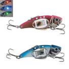 Iscas de pesca iscas 2pc vib 80mm 32g flash led luz isca isca de pesca luz lâmpada de pesca eletrônica