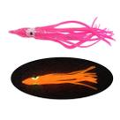 Iscas de pesca QHDJIANHUI Squid Skirts Glow Octopus, pacote com 20 cm
