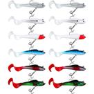 Iscas de pesca Skylety Soft Plastic para robalo, 12 peças
