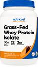 Isolado de proteína de soro de leite Nutricost Chocolate alimentado com capim PB 2 kg