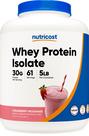 Isolado de proteína de soro de leite Nutricost Morango 2,27 kg