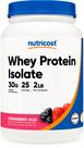 Isolado de proteína de soro de leite Nutricost Morango Açaí 2kg