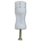 Isolador Branco Simples Haste de Cerca Elétrica Hombrus 50 unidades